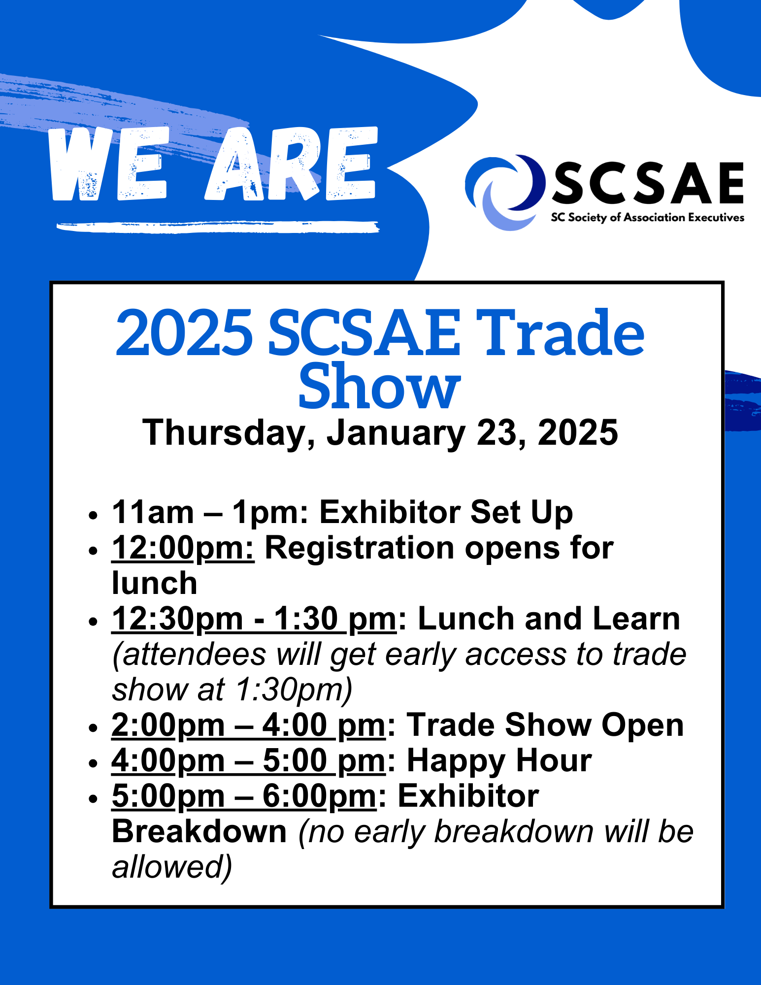 2025 Trade Show Information Page